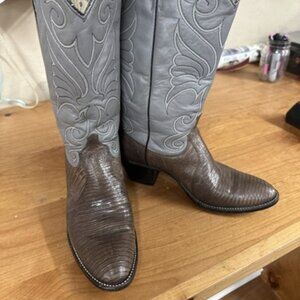Dan Post womens Vintage Lizard skin cowboy boots